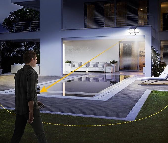 fascinantna solarna svetilka za vrt - na steno